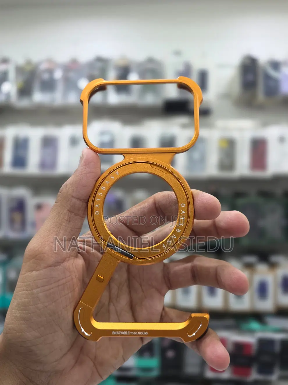 Sleek Z-Shaped Metal Case With Ring Stand for iPhone 17 Pro Max