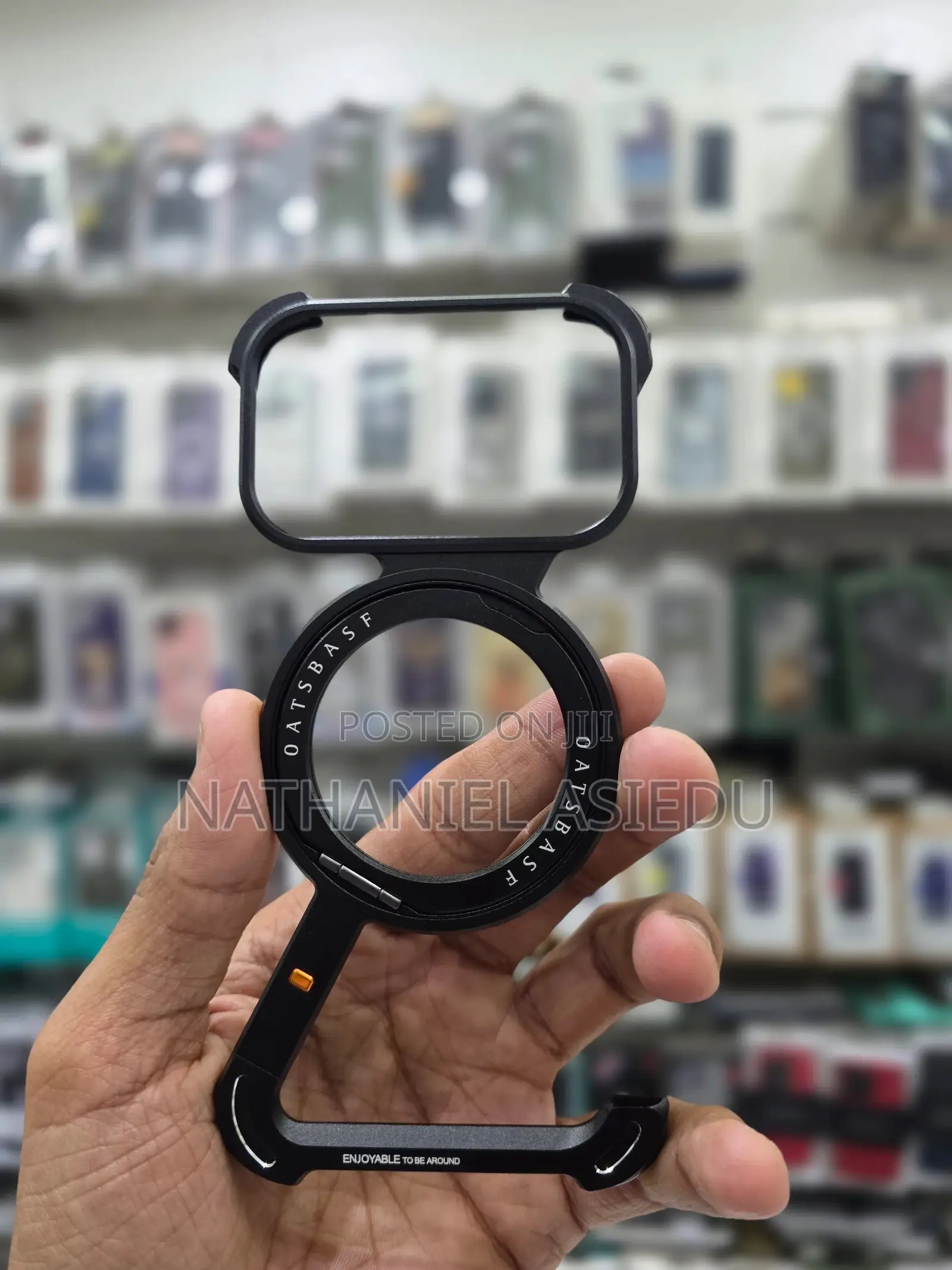 Sleek Z-Shaped Metal Case With Ring Stand for iPhone 17 Pro Max