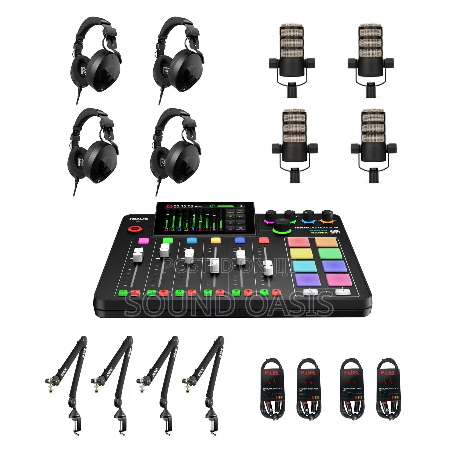 Rode Rodecaster Pro Ii Quad Bundle