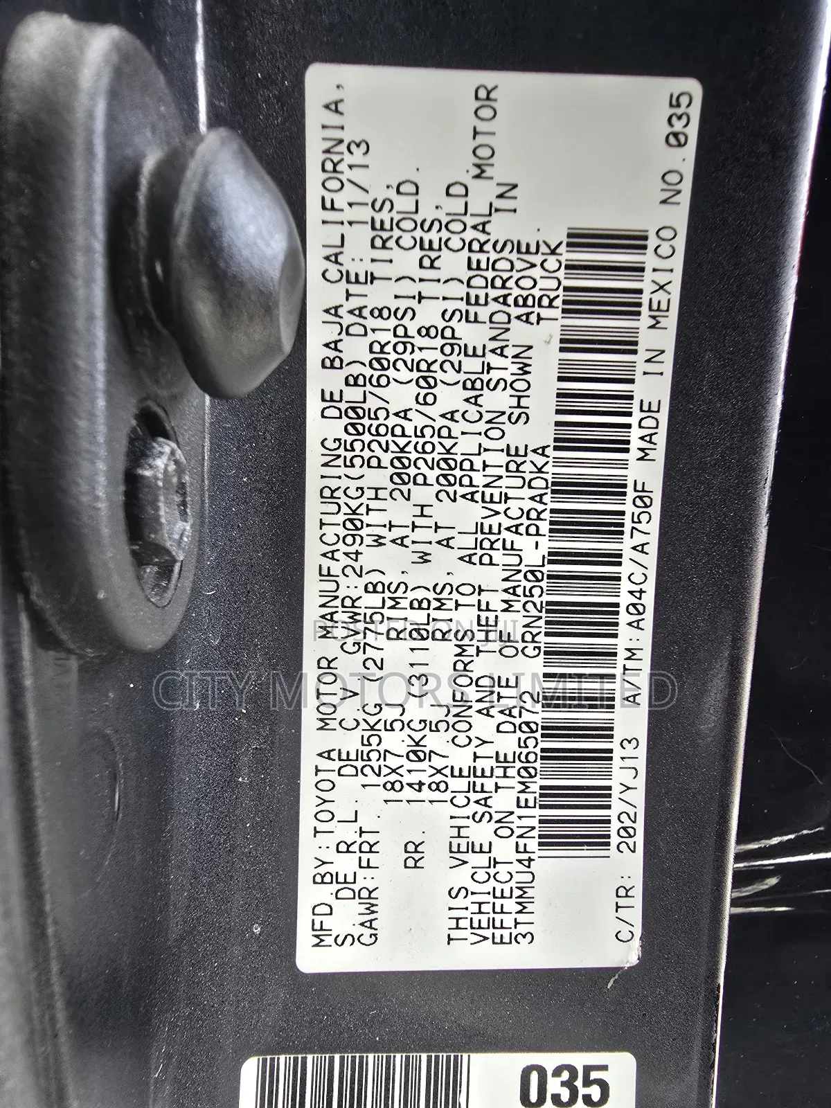 Toyota Tacoma V6 4dr Double Cab 4WD 5.0 ft. SB (4.0L 6cyl 5A) 2014