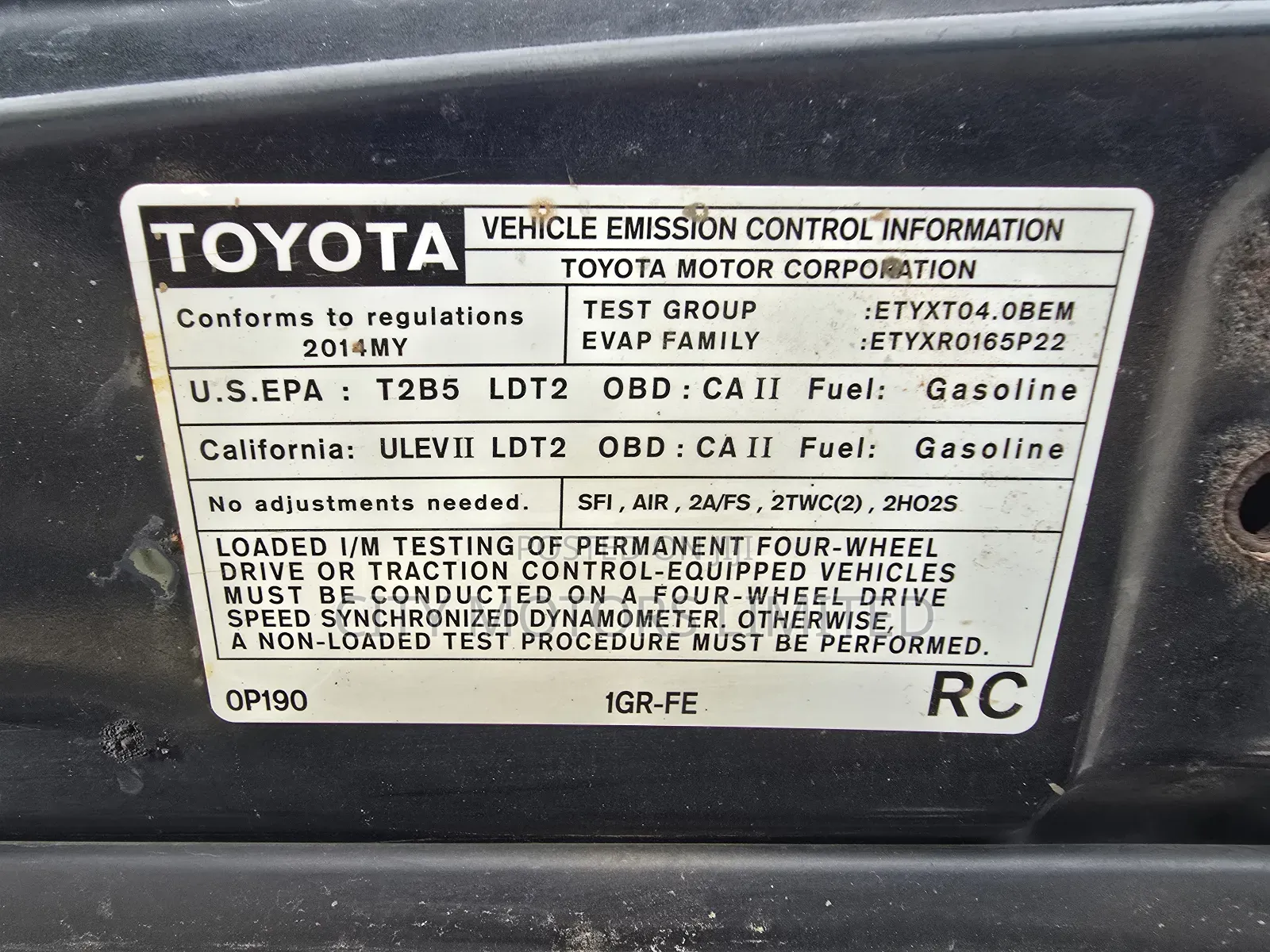 Toyota Tacoma V6 4dr Double Cab 4WD 5.0 ft. SB (4.0L 6cyl 5A) 2014