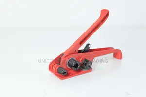 Red Strap Machine Tensioner and Plier