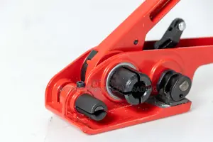 Red Strap Machine Tensioner and Plier