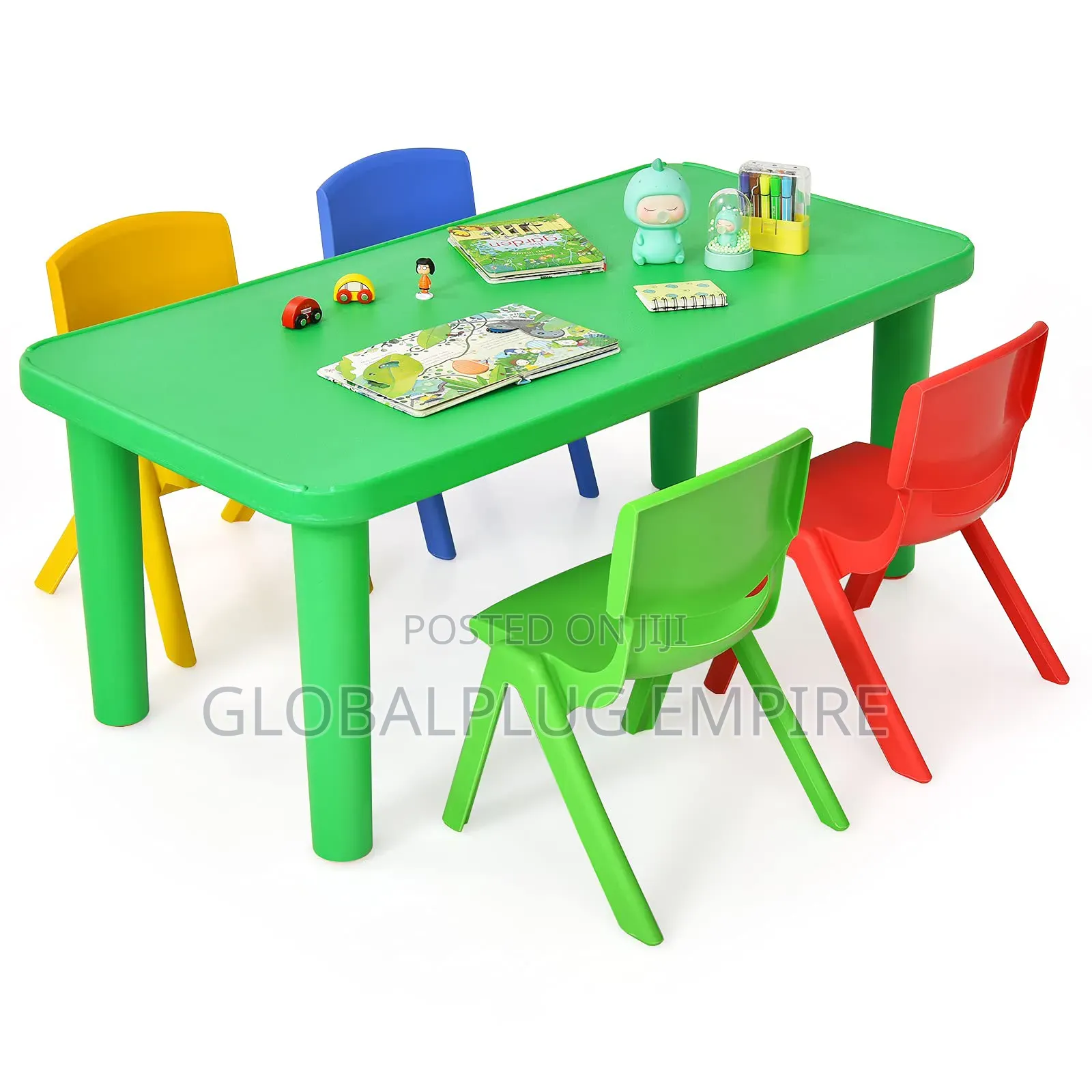 Kids’ Round Learning Table With Chairs Fun Comfortable Study Time