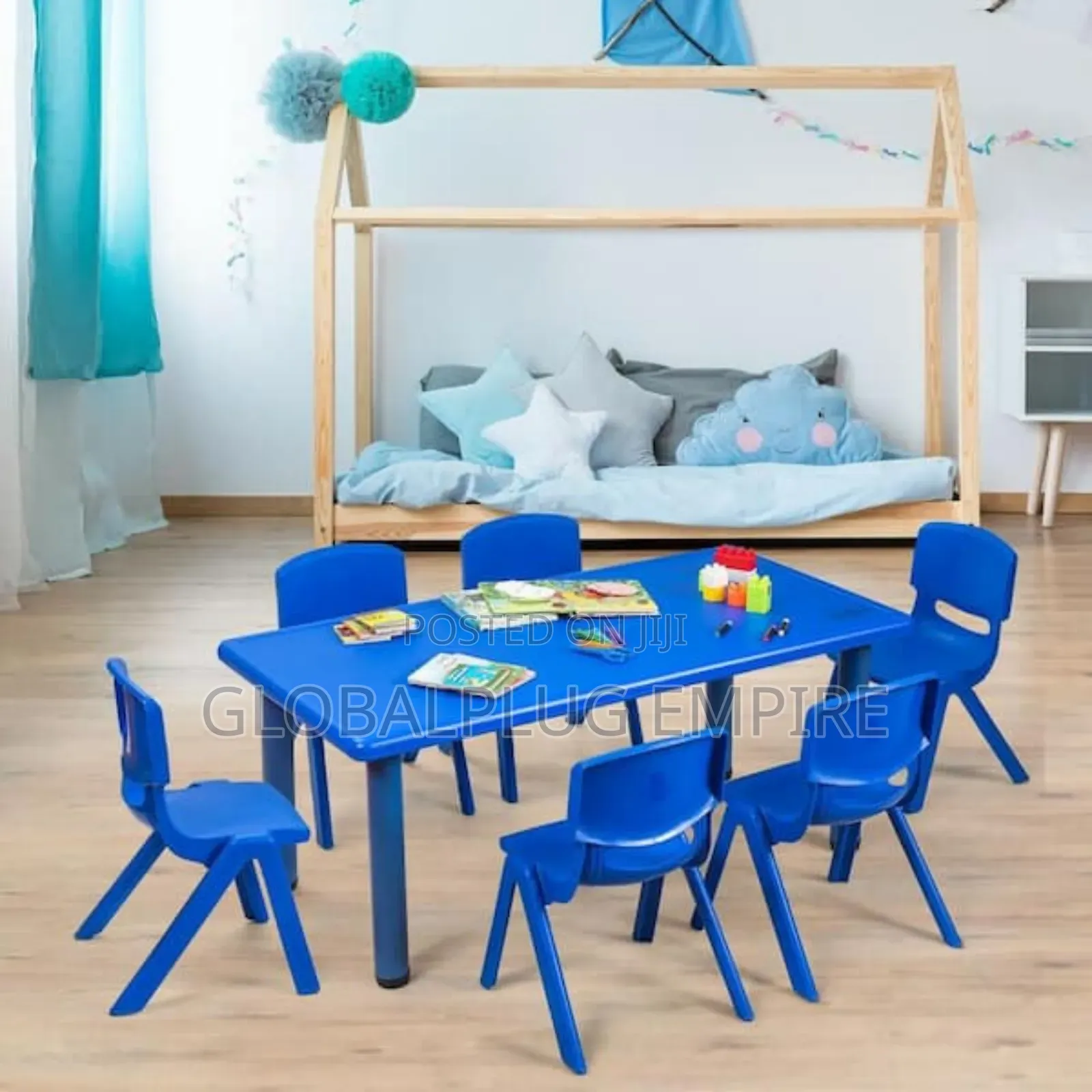 Kids’ Round Learning Table With Chairs Fun Comfortable Study Time