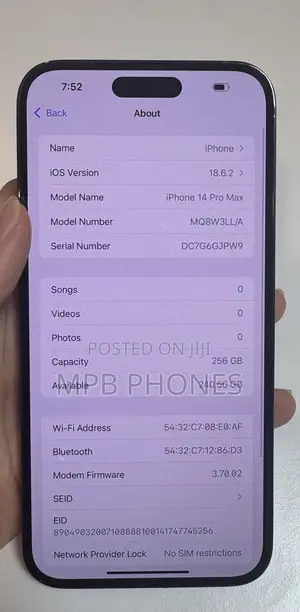 Apple iPhone 14 Pro Max 256 GB Purple