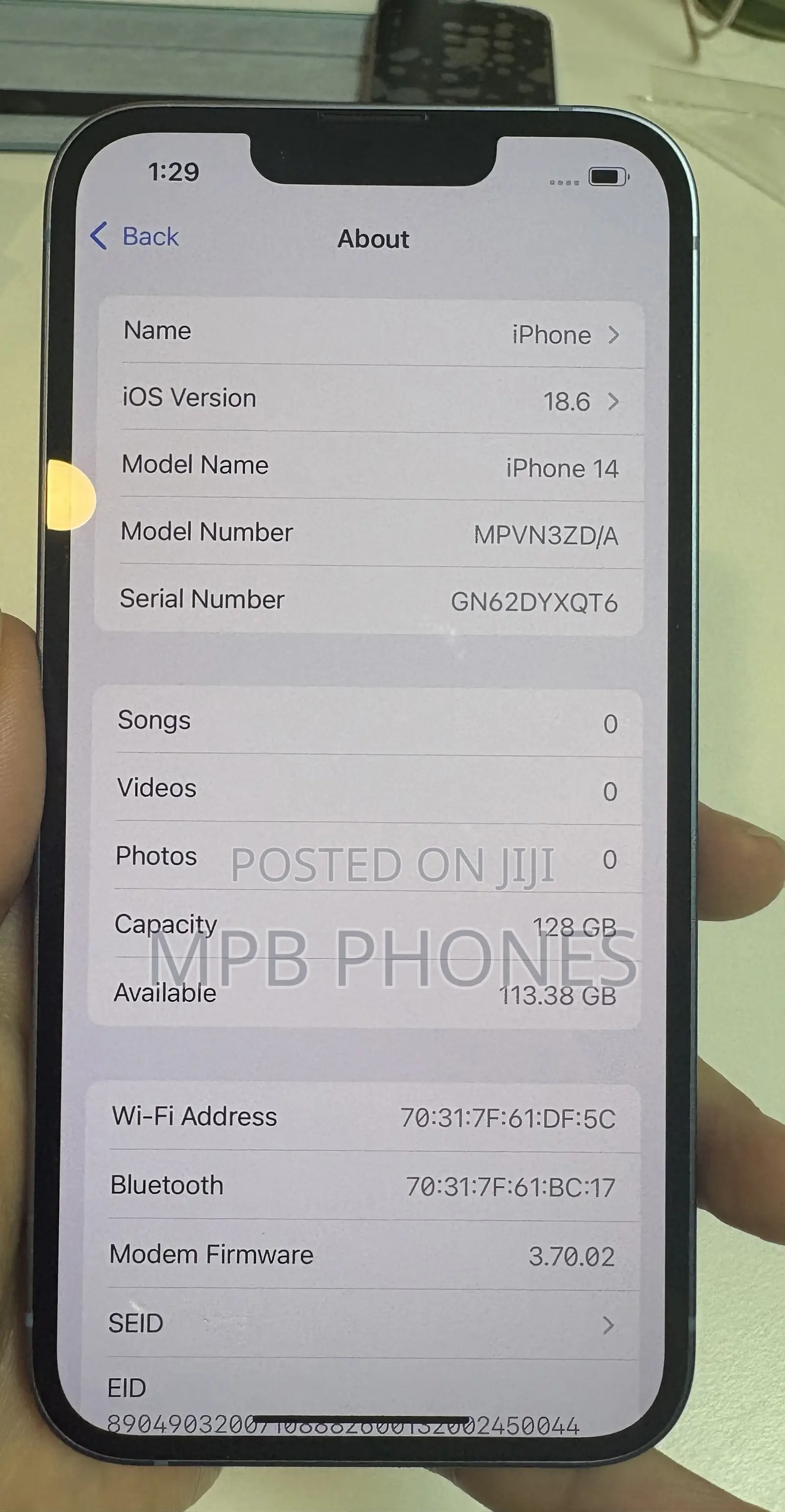 Apple iPhone 14 128 GB Blue