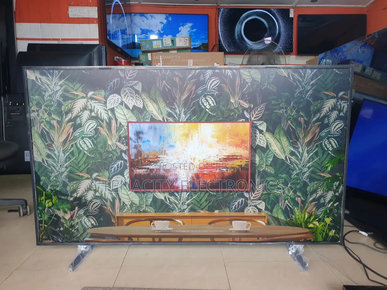 Qled Picture Frame 55"Samsung Uhd HDR Smart Satellite Tv