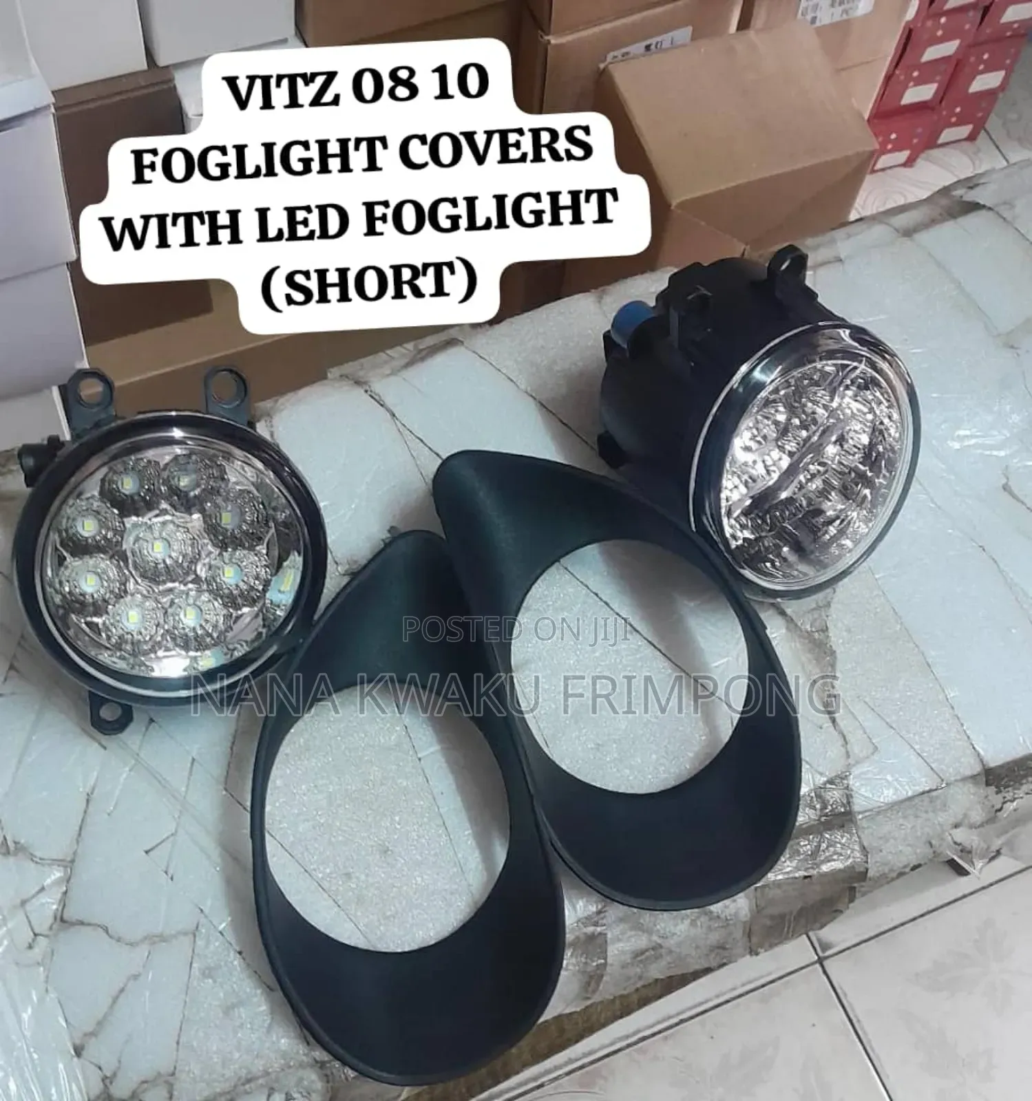 Toyota Vitz 08 10 Foglight Covers With Led Foglight Available