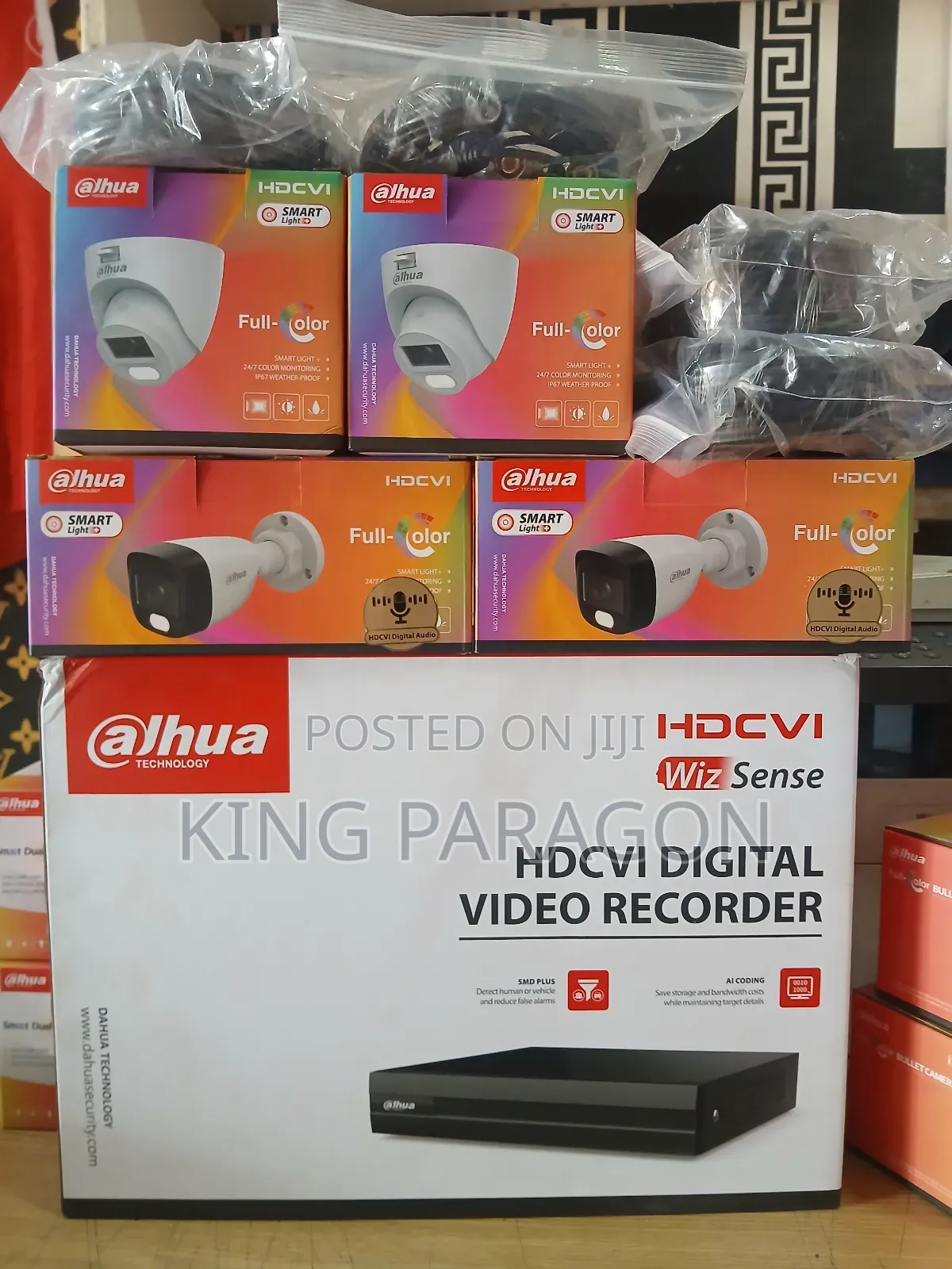 CCTV Kit ( 4 Channel Dvr) Full Coloured With Audio [2mp]