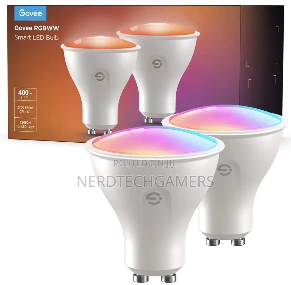 Govee H600d Gu10 Light Bulb 2-Pack RGBWW Smart Bulb