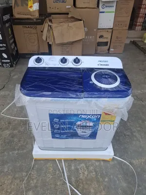 Fast Washing Nexon Washing Machine 7kg Semi Automatic Available