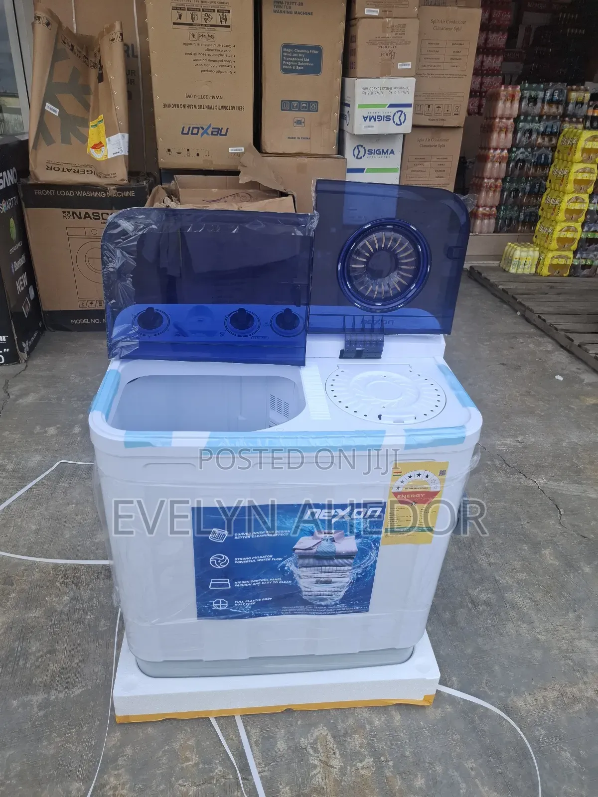 Fast Washing Nexon Washing Machine 7kg Semi Automatic Available