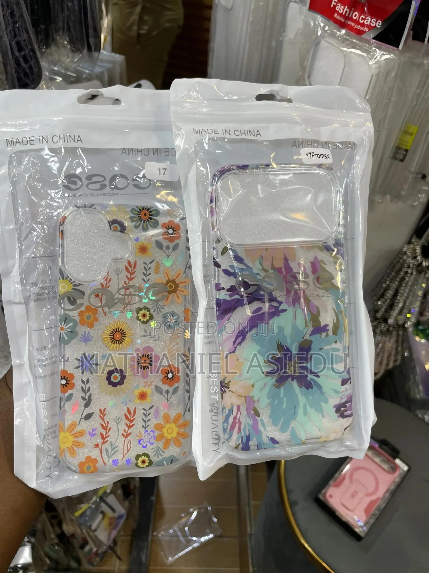 Hone Case With a Holographic Feather for iPhone 17 -Iphone 17 Pro Max