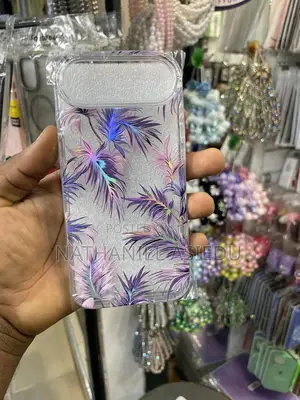 Hone Case With a Holographic Feather for iPhone 17 -Iphone 17 Pro Max