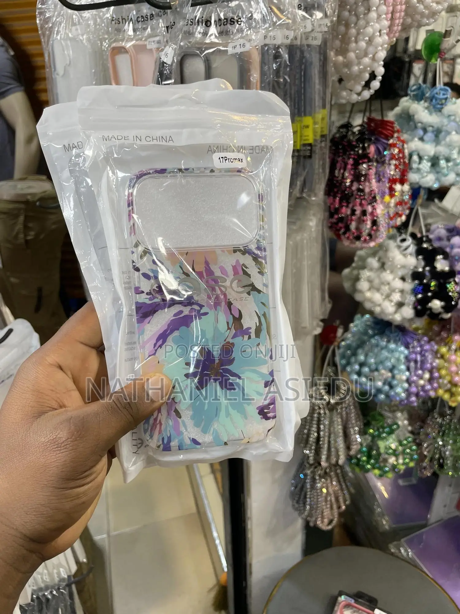 Hone Case With a Holographic Feather for iPhone 17 -Iphone 17 Pro Max