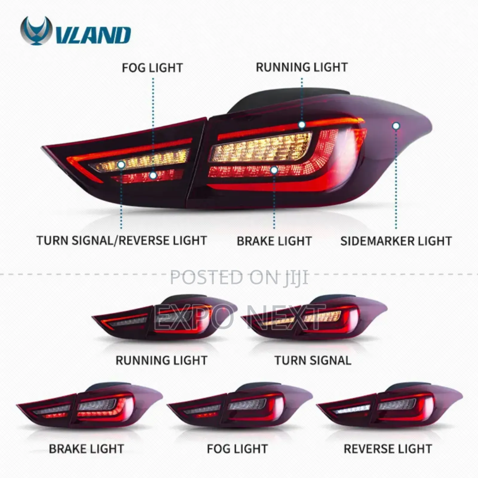 Led Tail Lights For Hyundai Elantra 2011-2016