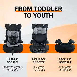 3-in-1 Convertible Car Seat Forward Facing Suitable for 9m -12 Years