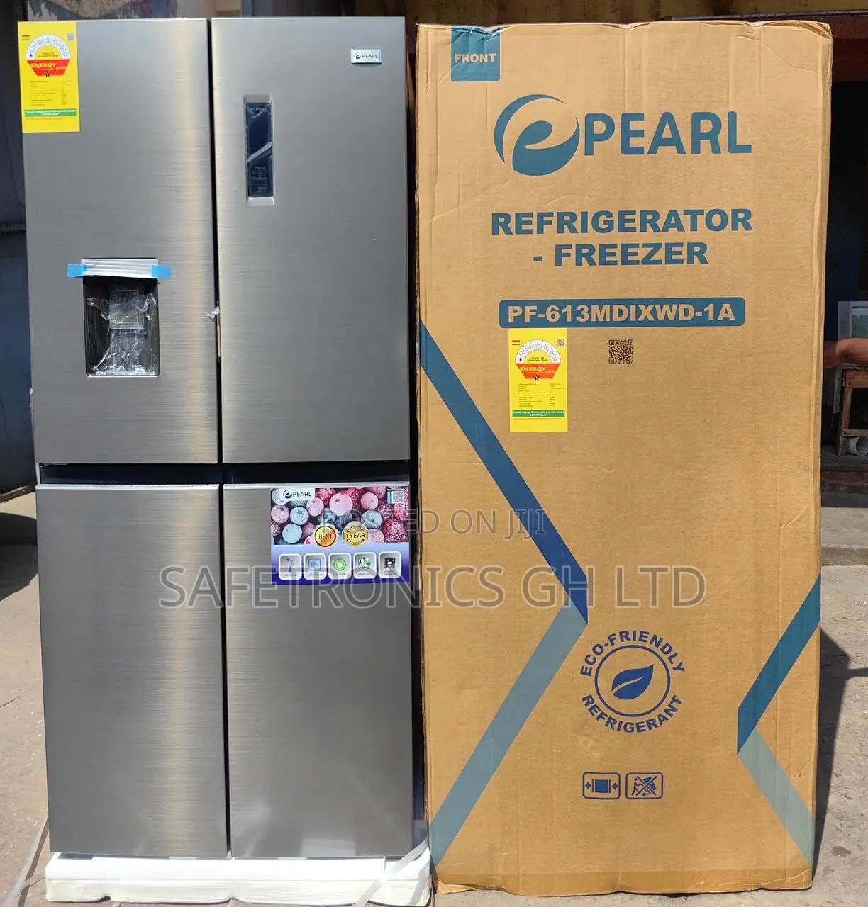 Newly Sealed in Box Pf -613 French Door Fridge With Water Dispenser