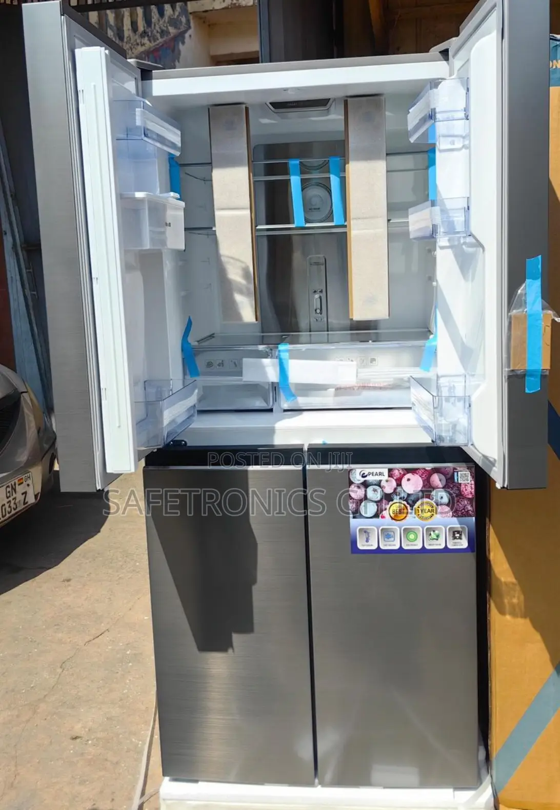 Highly Recommended Pf -613 French Door Fridge Pearl With Dispenser