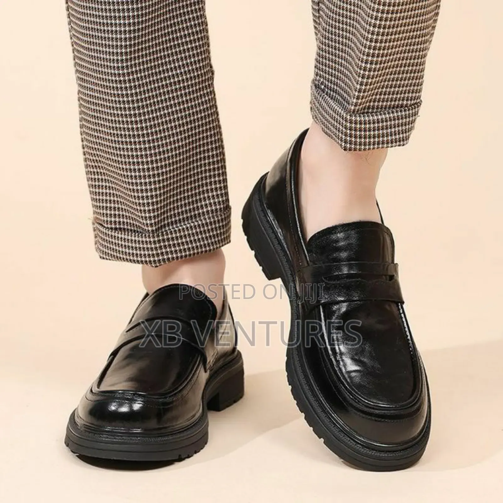 Men's Classic Black Loafers Shoes