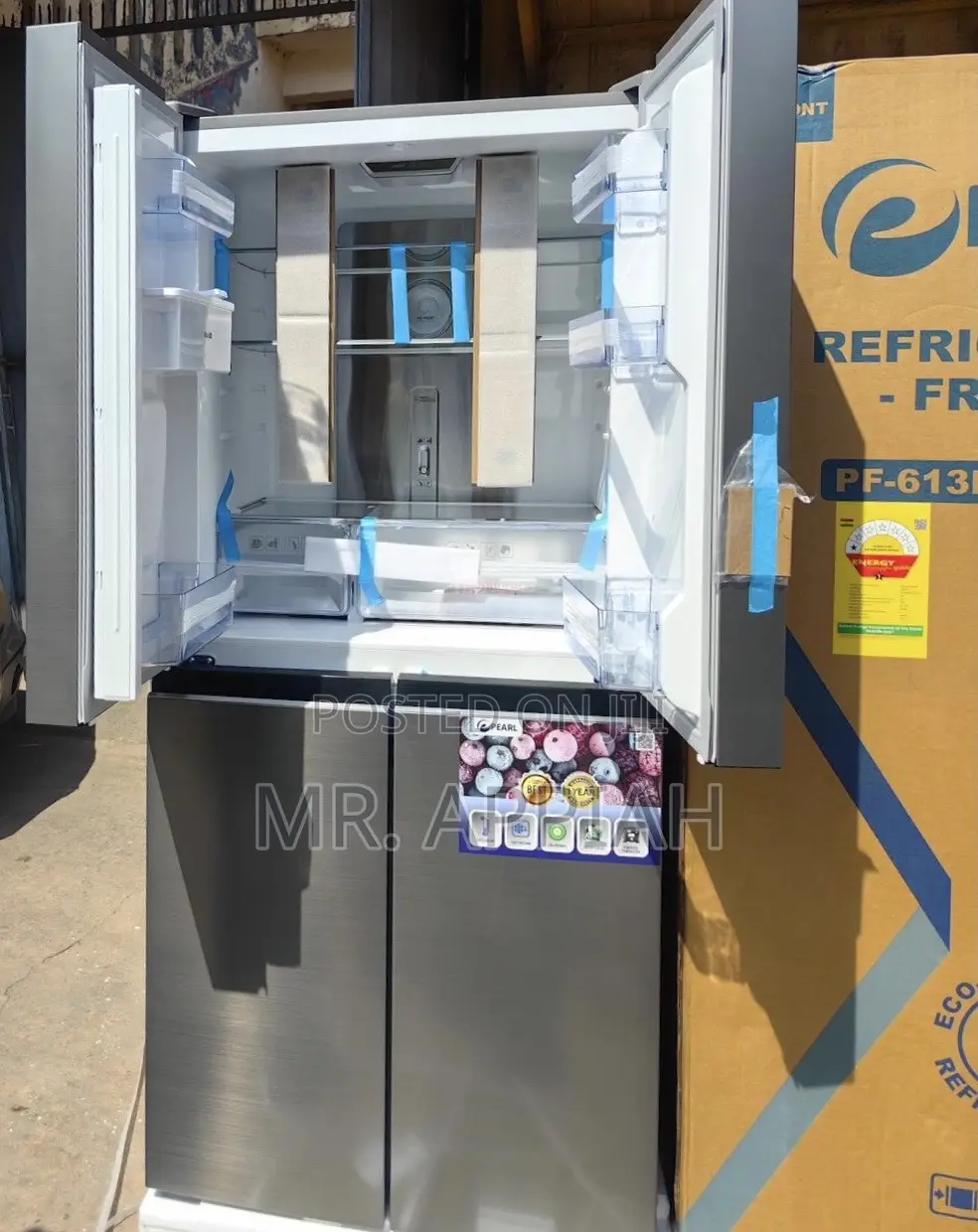 Purchase Original Pearl Pf -613 Side by Side 4 Door Refrigerator.