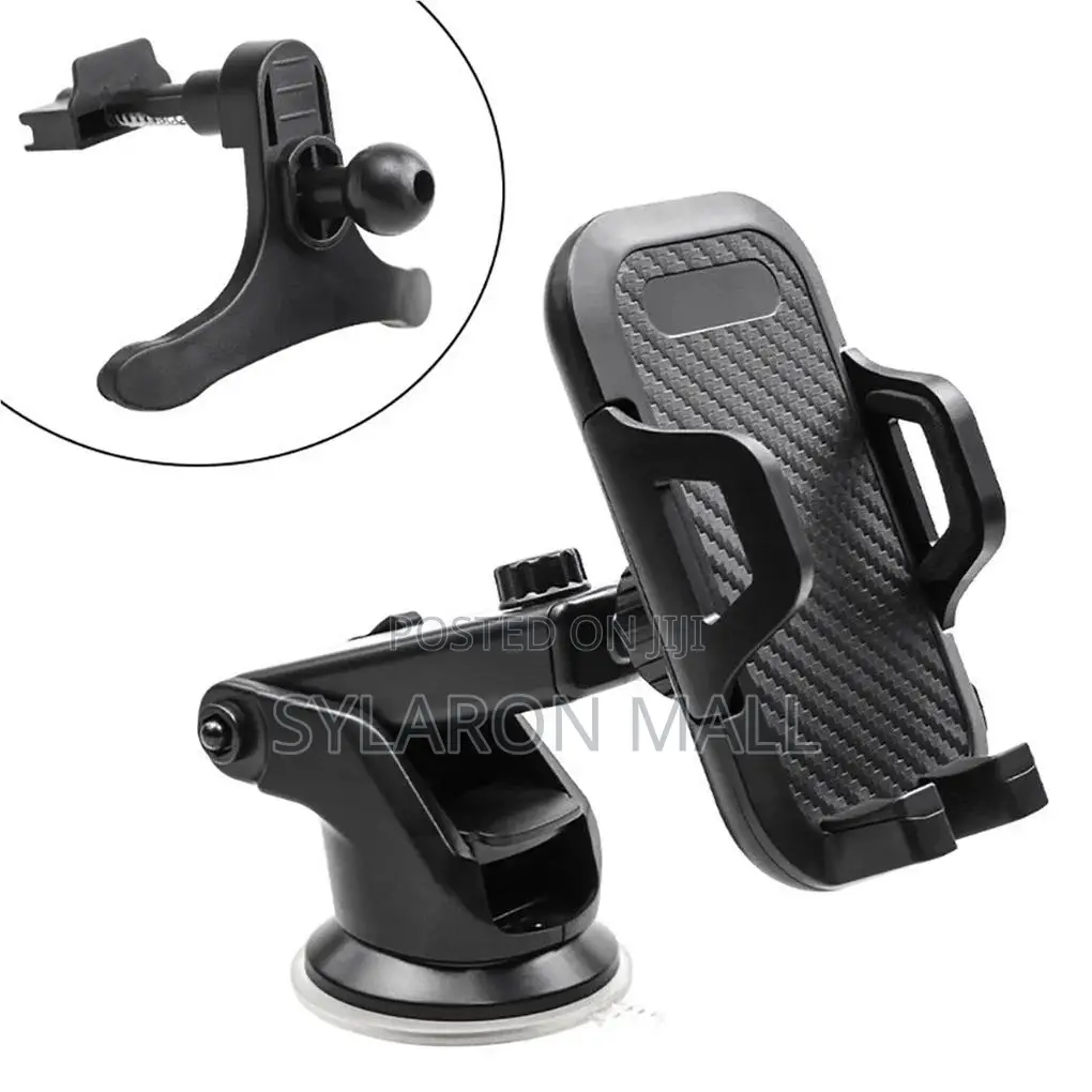 Adjustable Car Phone Holder – Dashboard Windshield Mount