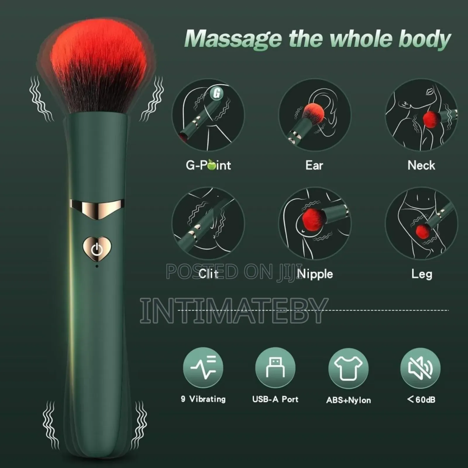 Premium Discreet Makeup Brush Vibrator – Rechargeable