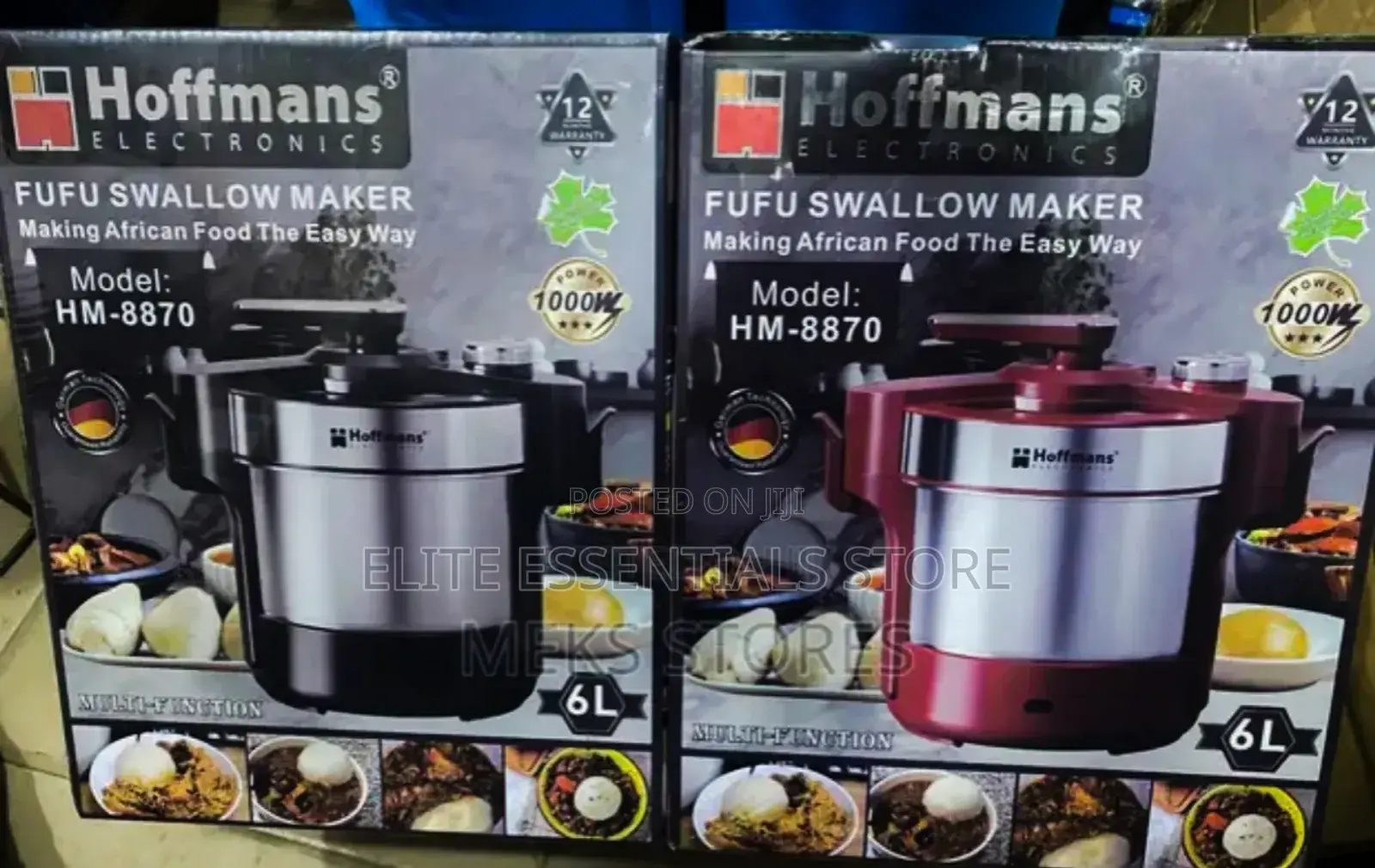 Hoffmans Swallow Maker for Banku, Fufu, Rice-Ball, Konkonte, Tuozafi