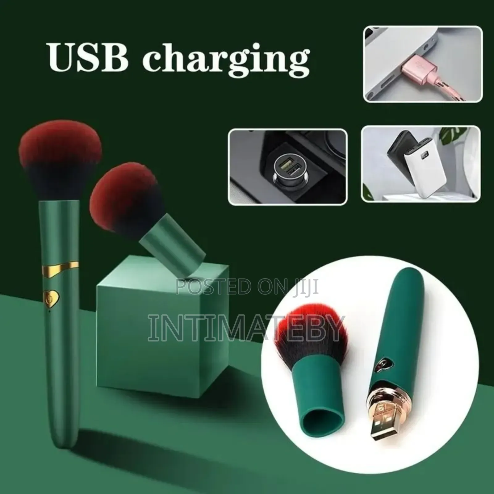 Premium Discreet Makeup Brush Vibrator – Rechargeable