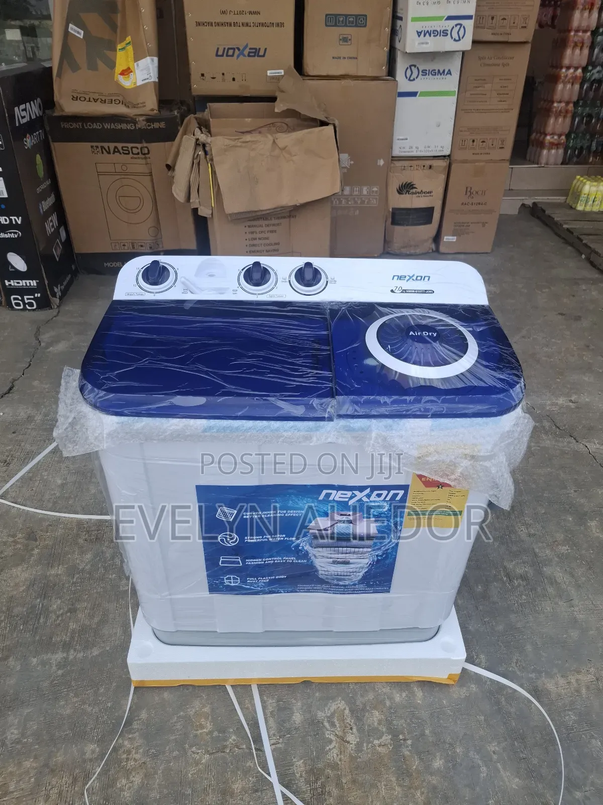 Clean and Neat Nexon Washing Machine 7kg Semi Automatic Available