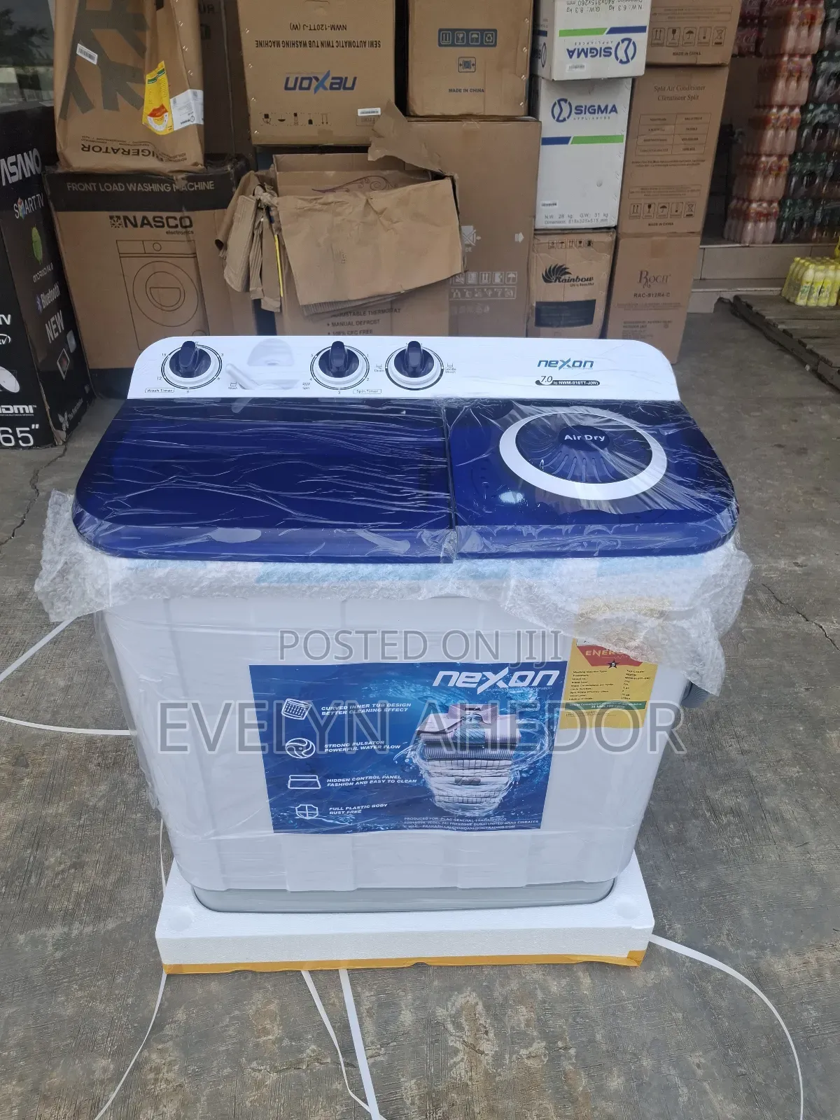Clean and Neat Nexon Washing Machine 7kg Semi Automatic Available
