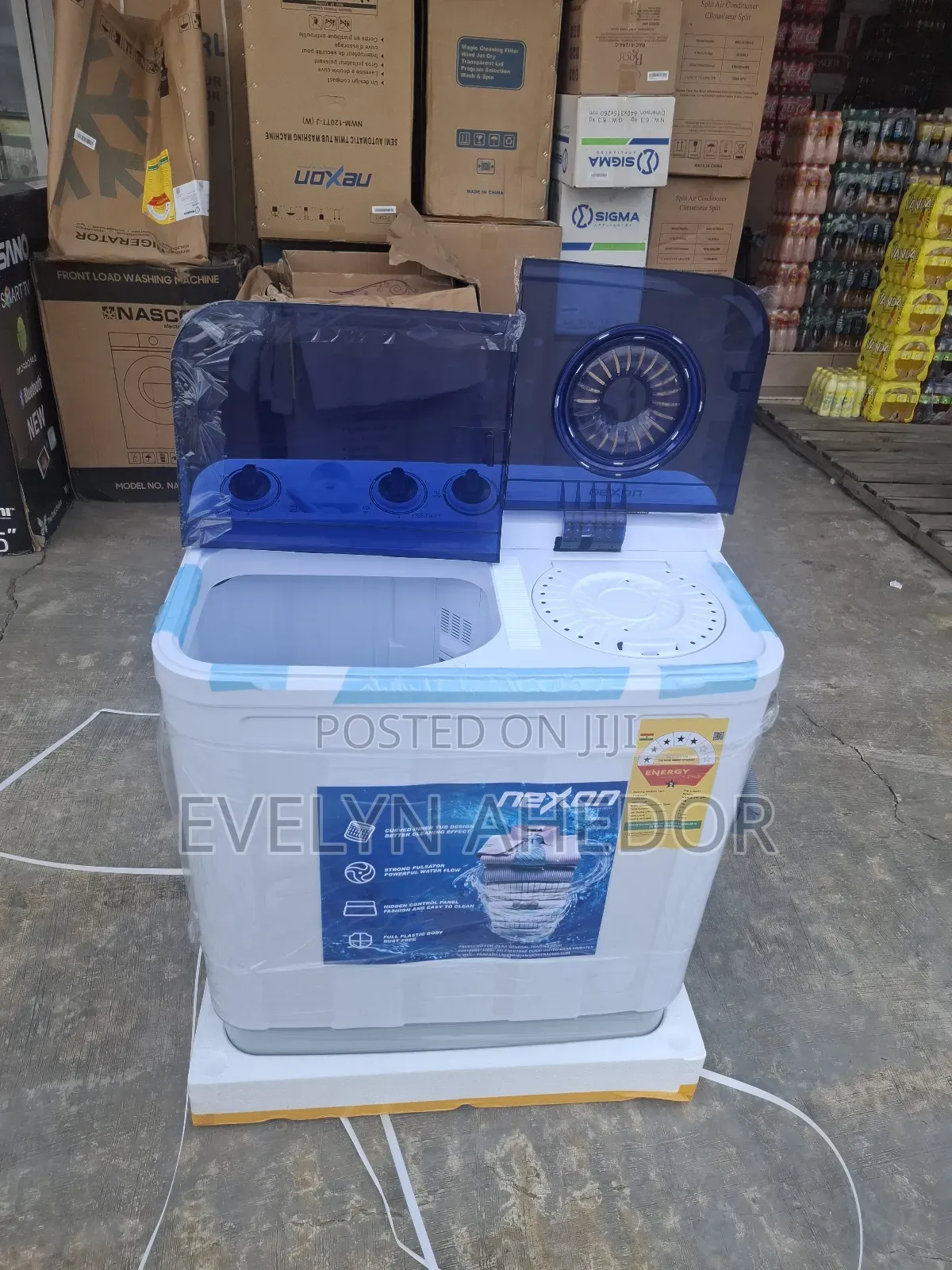 Clean and Neat Nexon Washing Machine 7kg Semi Automatic Available