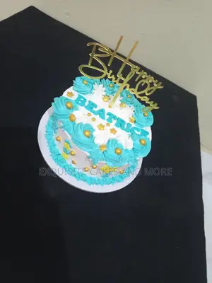 Blue/Green Birthday Cake