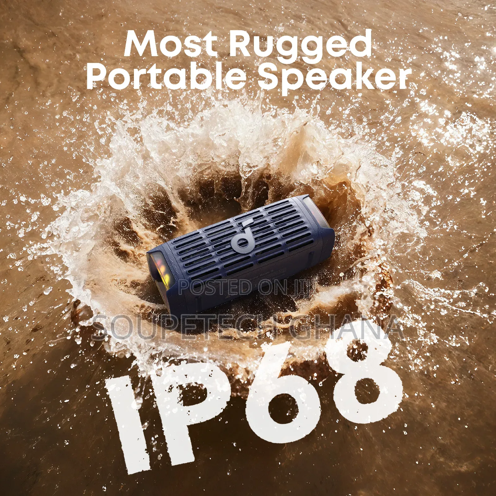 Anker Soundcore Boom 3i | Portable Rugged Outdoor Speaker