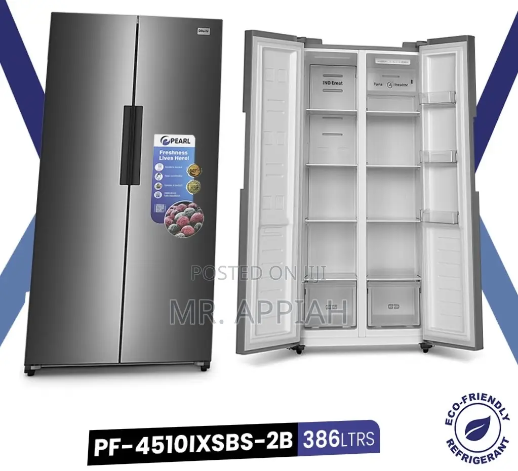 Fast Chilling Pearl Pearl Side by Side Pf-4510ixsbs-2b Refrigerator.
