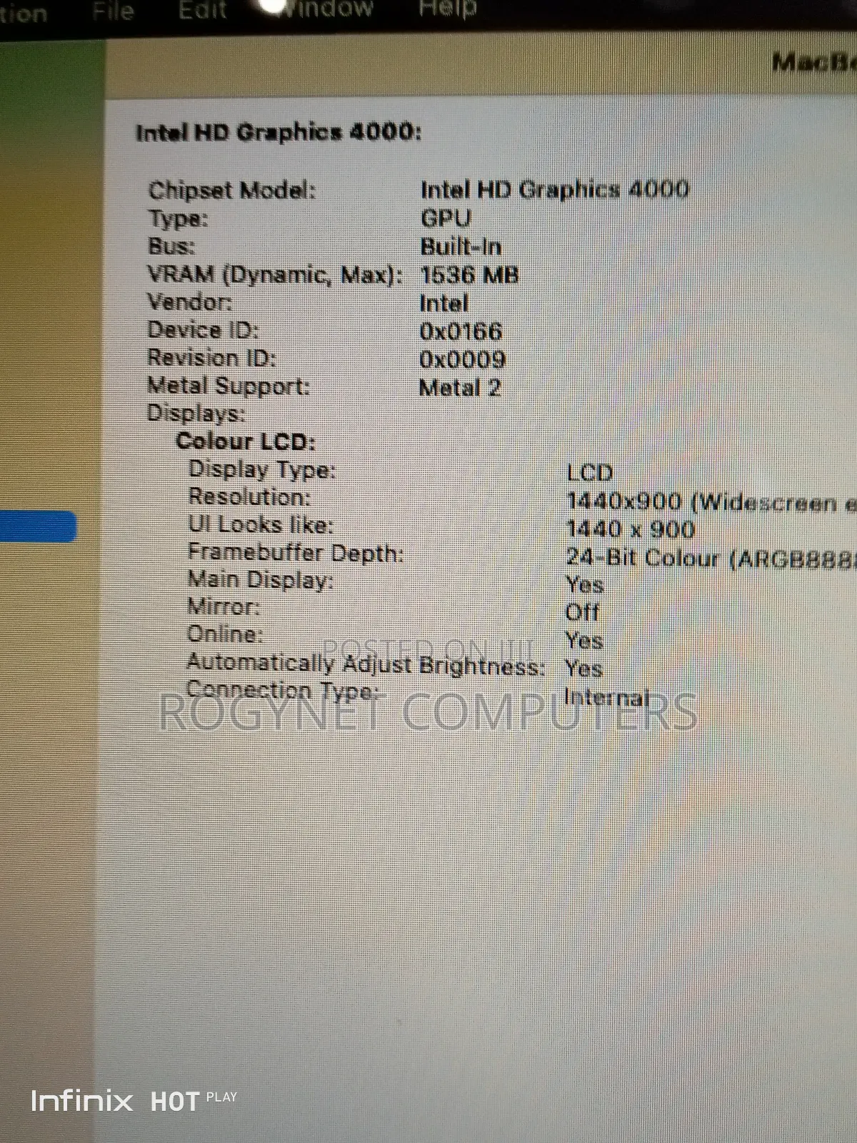 Laptop Apple MacBook Air 2012 8GB Intel Core i5 SSD 256GB