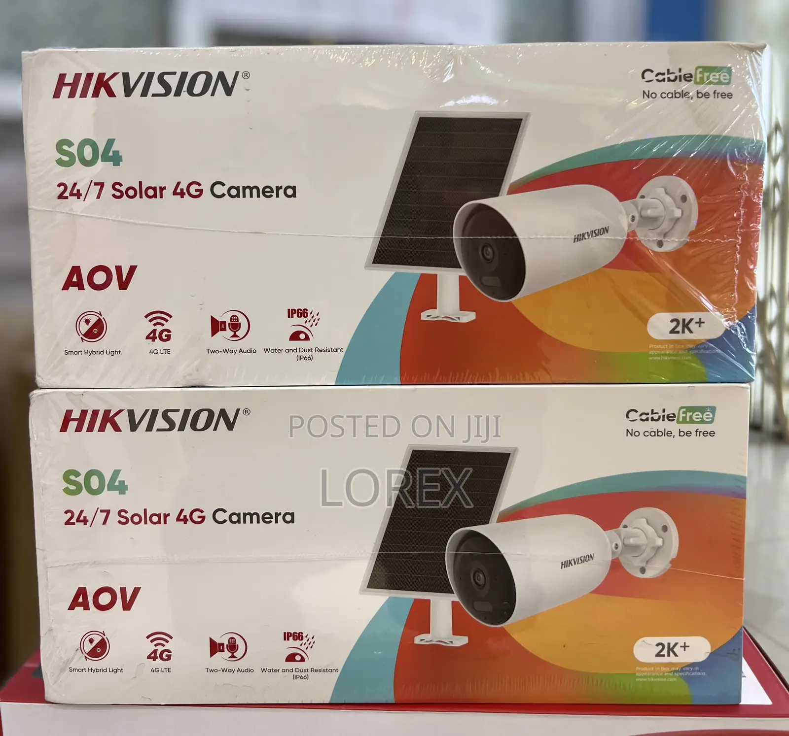 Hikvision Solar 4g Sim Camera 24/7 Color 2 Way Audio Ds-2cfs04/4g