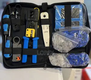 Network Tool Kit With Pass Through Crimping Tool