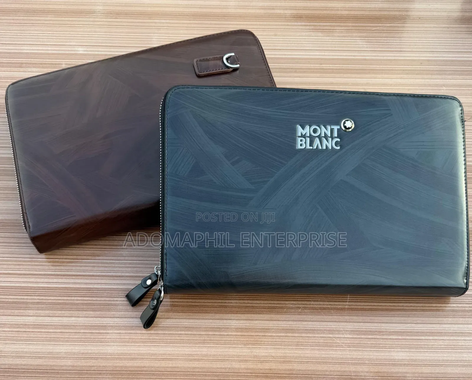 Mont Blanc Hand Cluth 
Double Zip