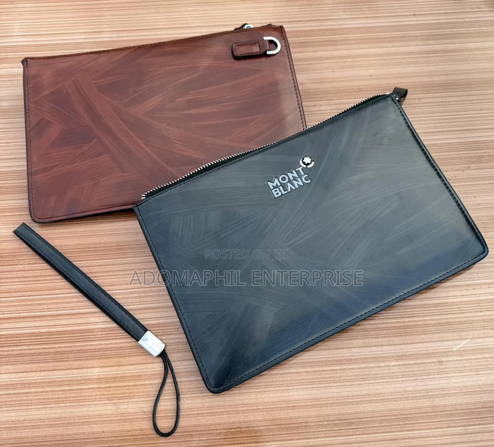 Mont Blanc Hand Pouch 
Double Zip