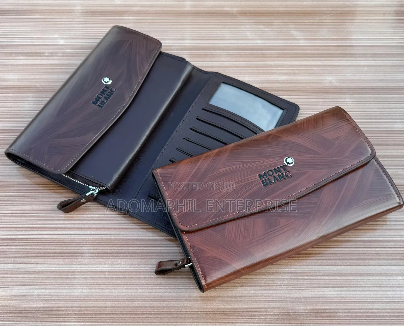 Mont Blanc Hand Pouch 
Double Zip