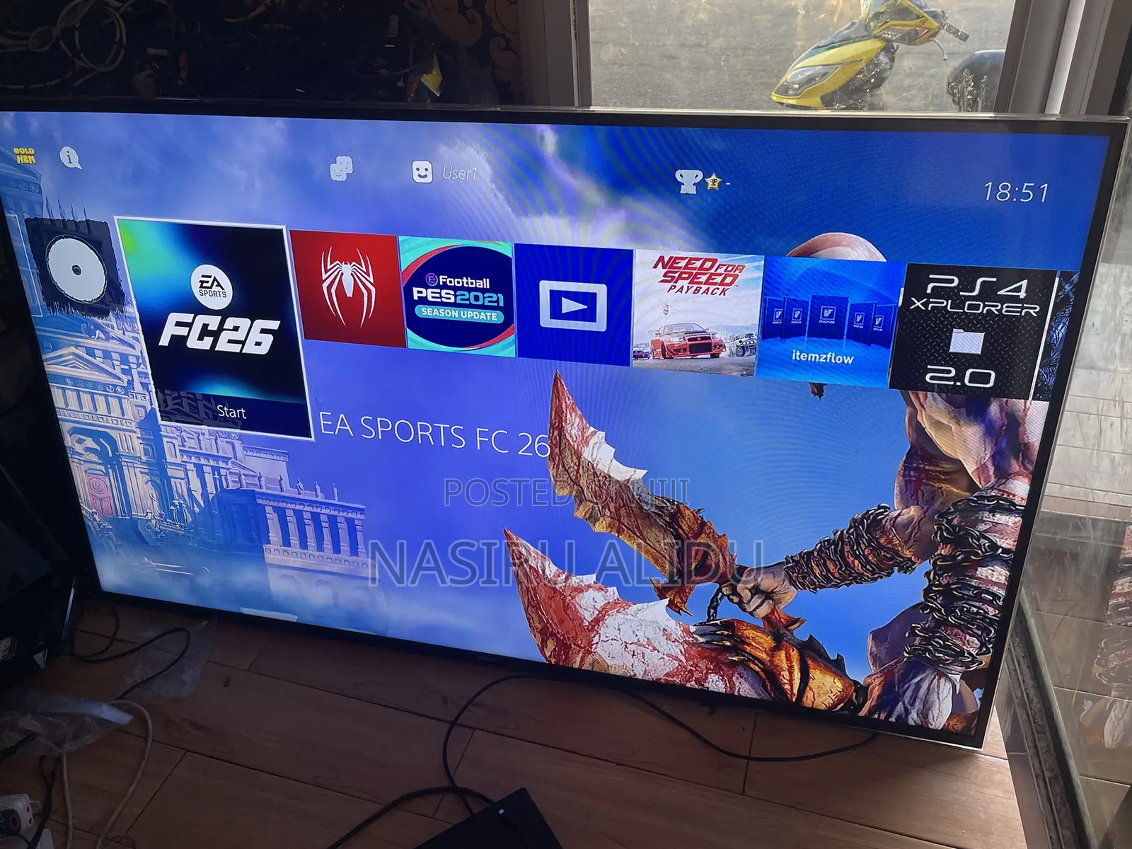 Ps4 Slim Jailbreak With Good Games ,From Home Two Controllers
