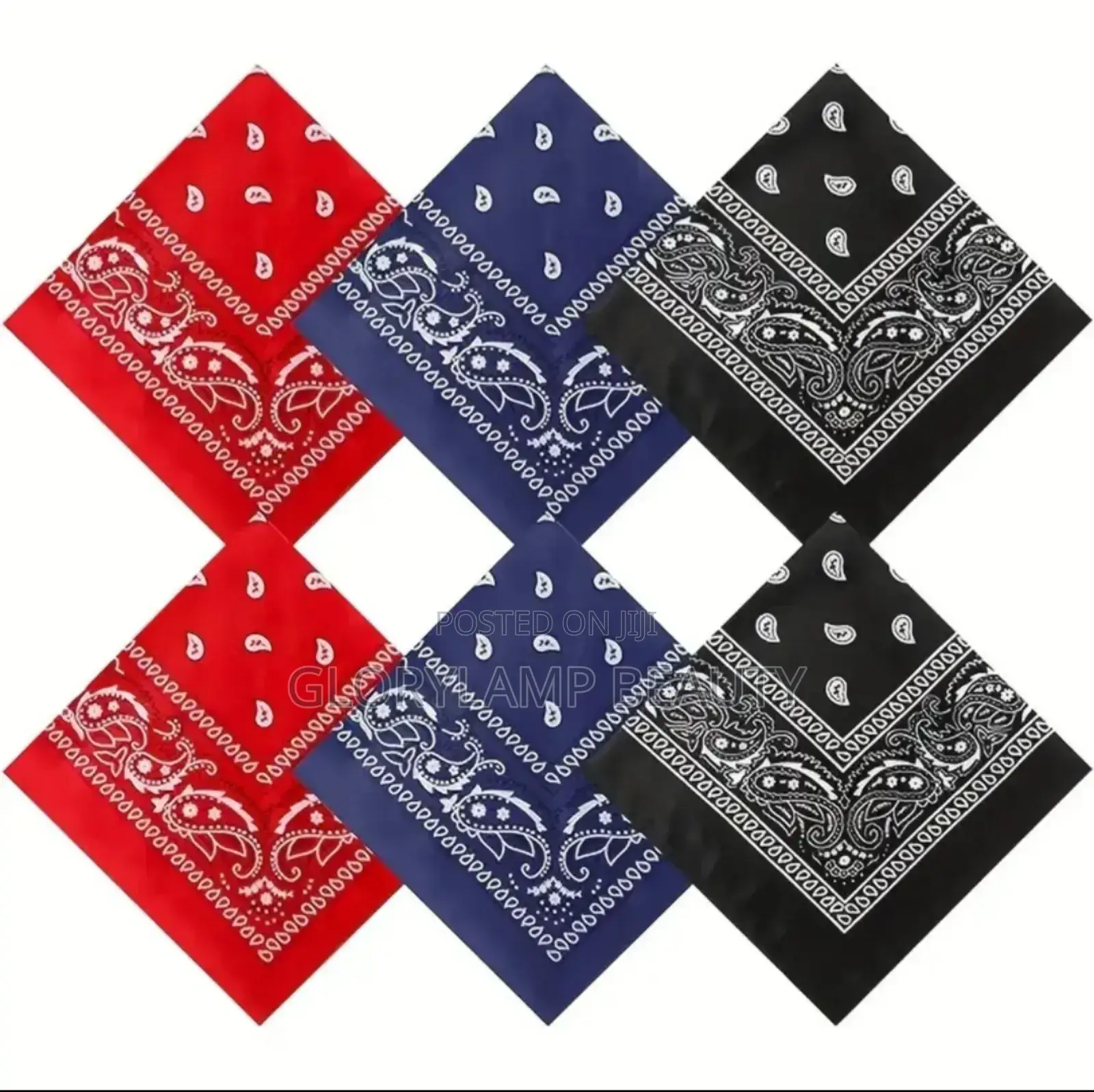 Classic Paisley Bandanas - Versatile Headscarf, Necktie, Wristband