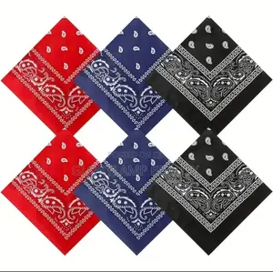 Classic Paisley Bandanas - Versatile Headscarf, Necktie, Wristband