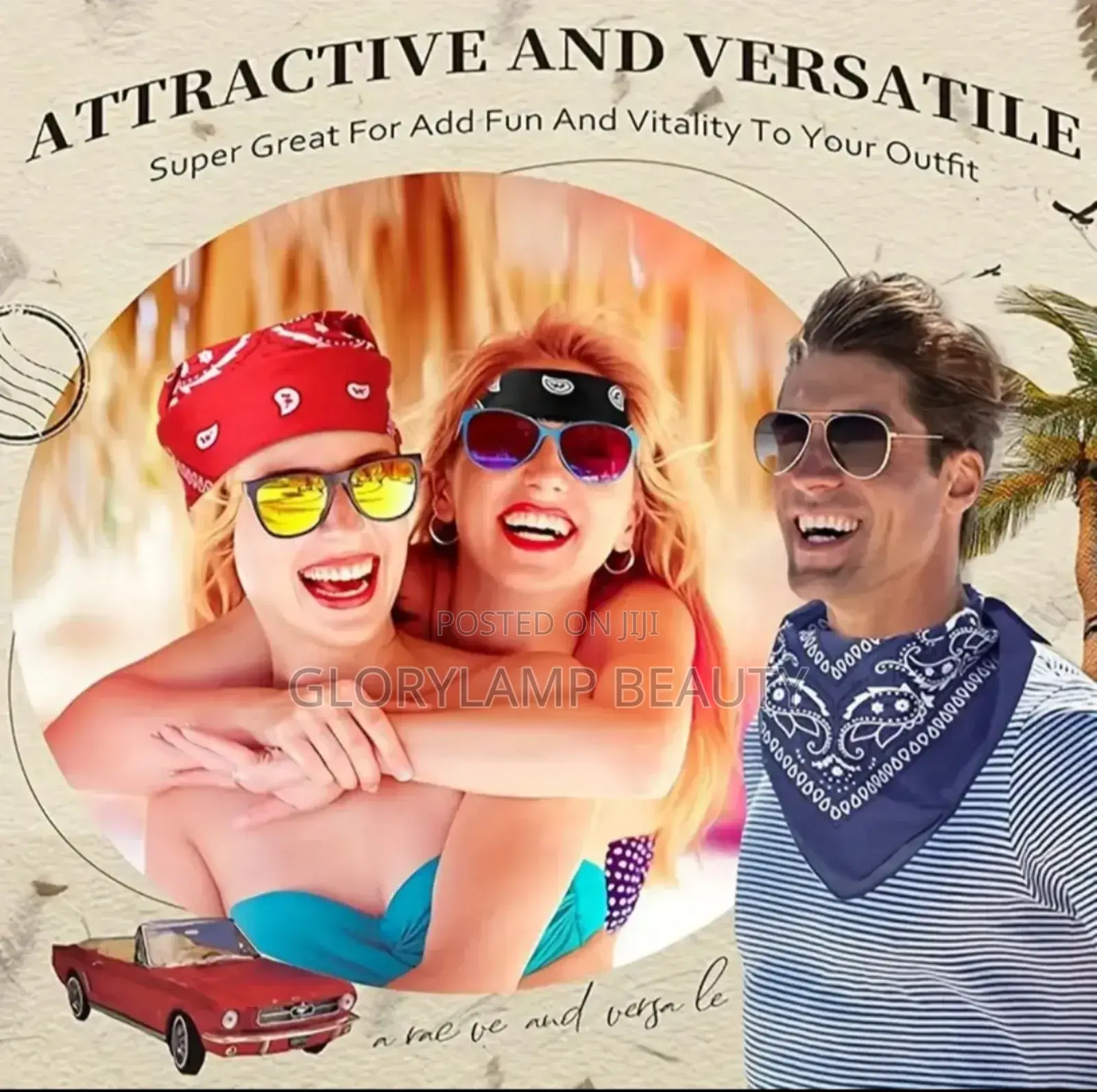 Classic Paisley Bandanas - Versatile Headscarf, Necktie, Wristband