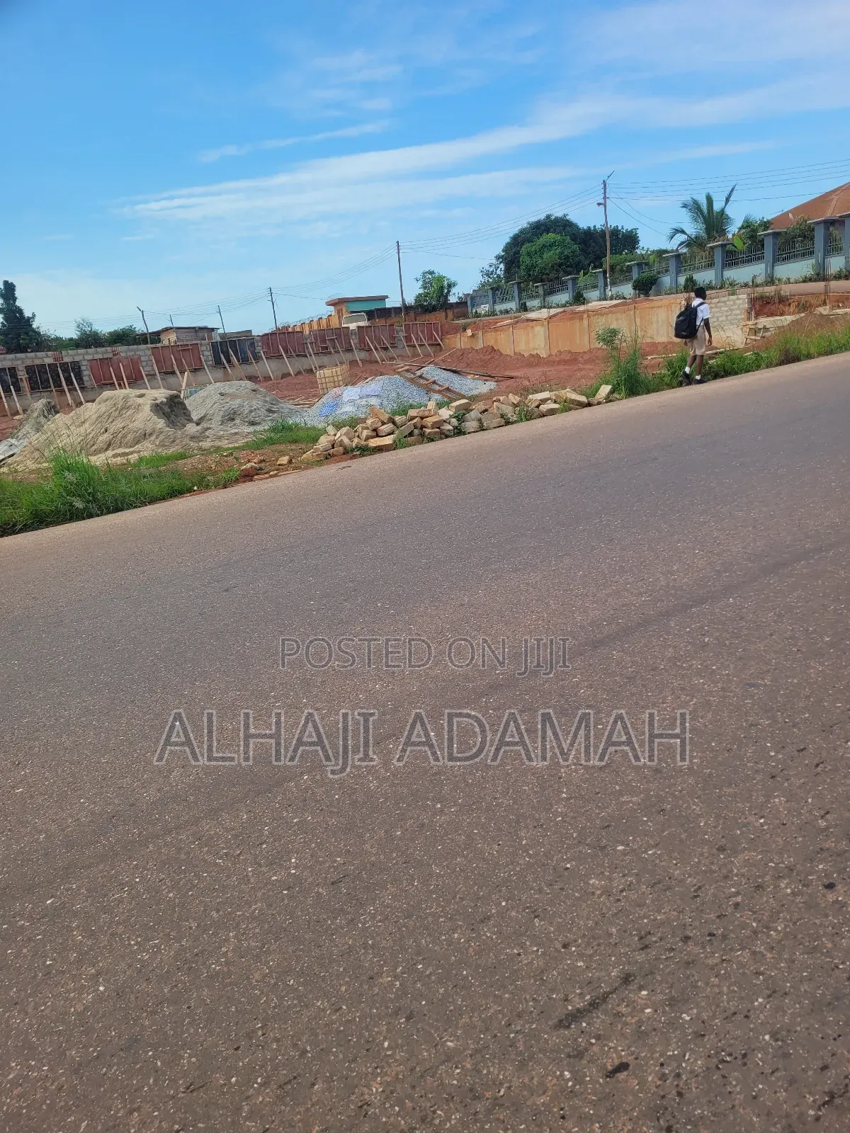 One Acre of Land for Sale Between Santasi and Apire Main Road