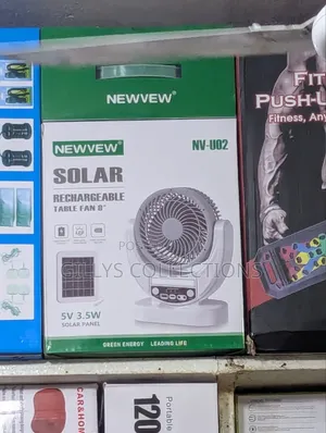 Solar Rechargeable Table Fan