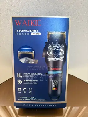 Waikil Professional Cordless Hair Clippers With Battery Level Display