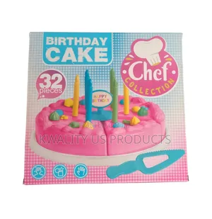Toy Chef Kids Birthday Cake Play Set